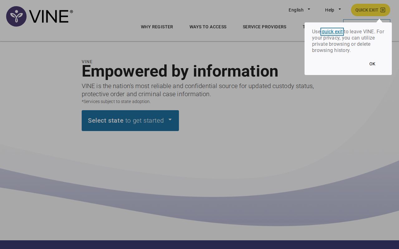 VINELink Missouri search used for a specific Platte County inmate check